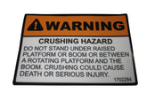 1702284 Decal, (Crush Hazard) | JLG